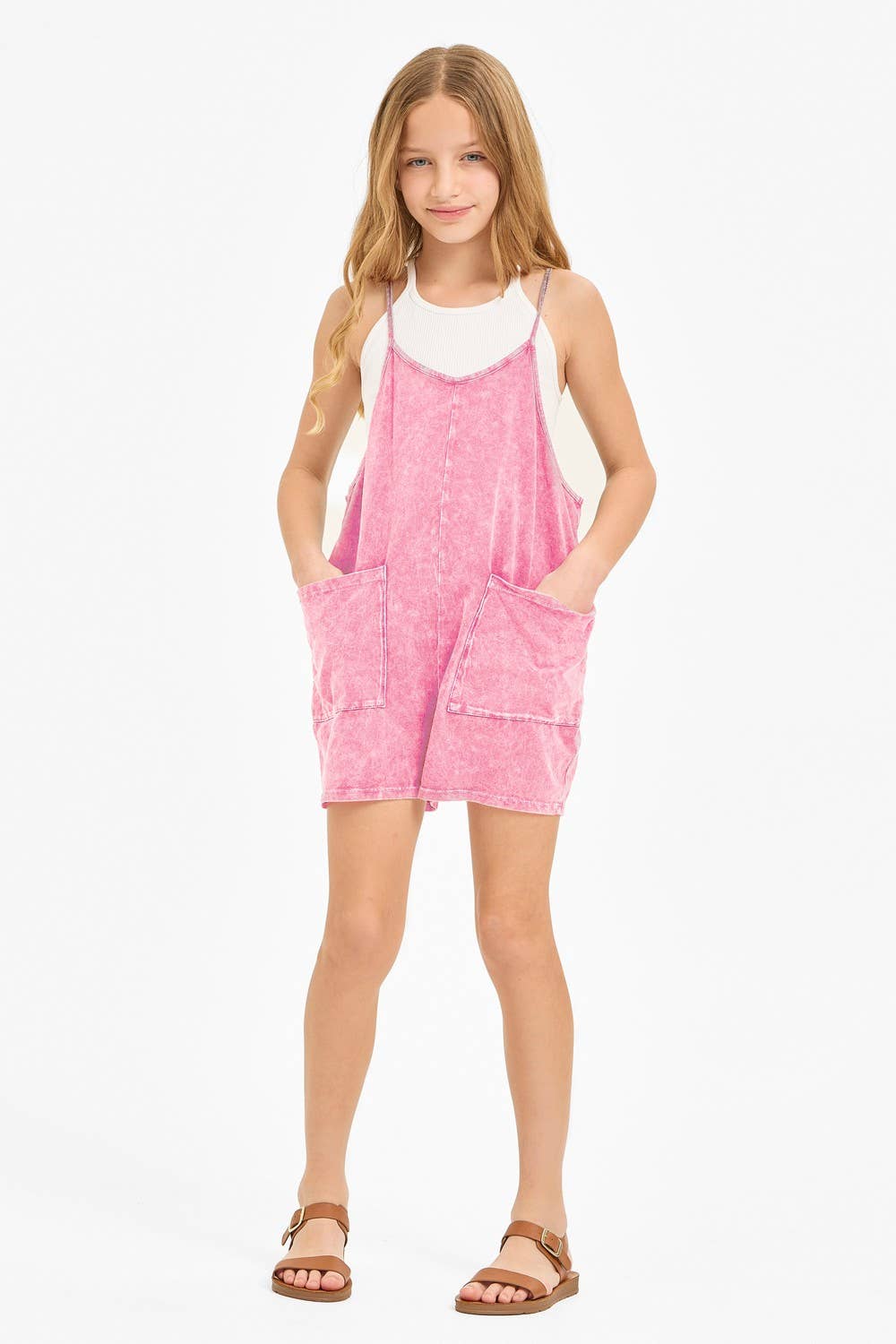 Good Girl - Wholesale Overalls - Kids - Two Pocket Mineral Wash Overall Romper / Onesie10