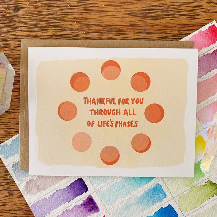 Life Fases - Tarjeta de felicitación para venta al por mayor de Jess Weymouth