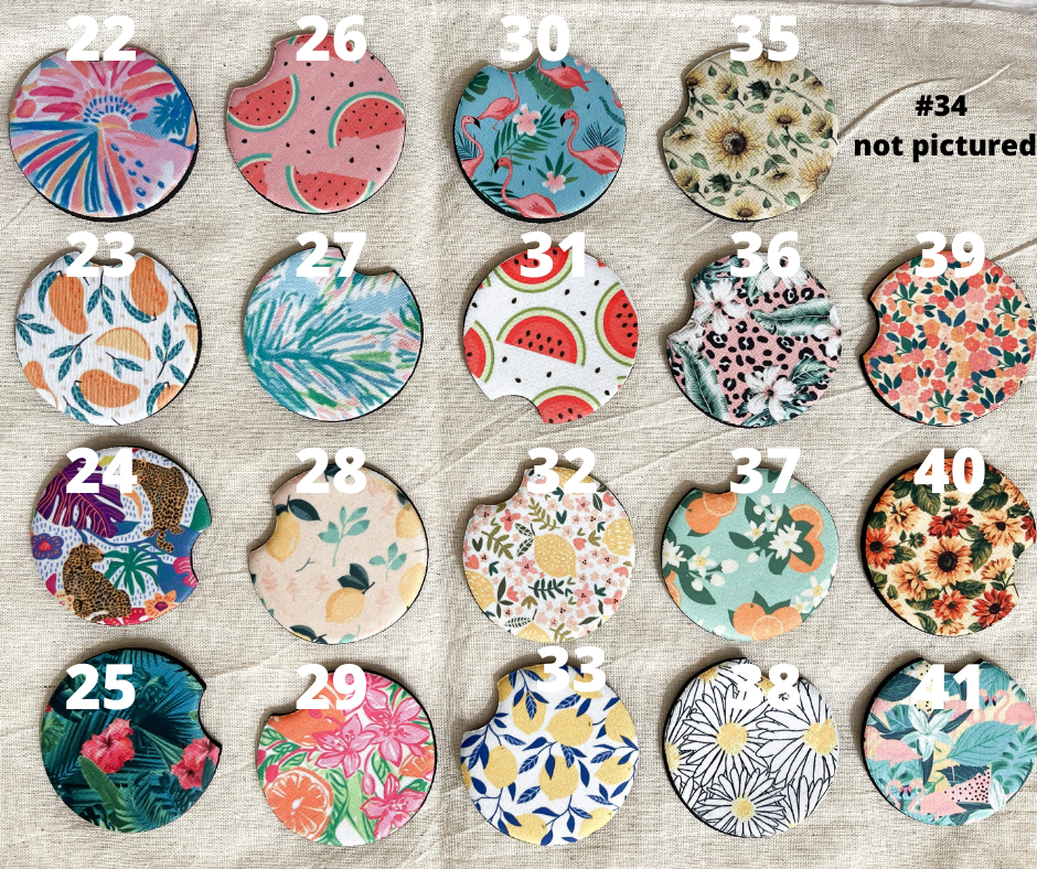 Modern Mama – wholesale Underlägg för bil – dam – Summer Car Coaster | Custom | Biltillbehör1