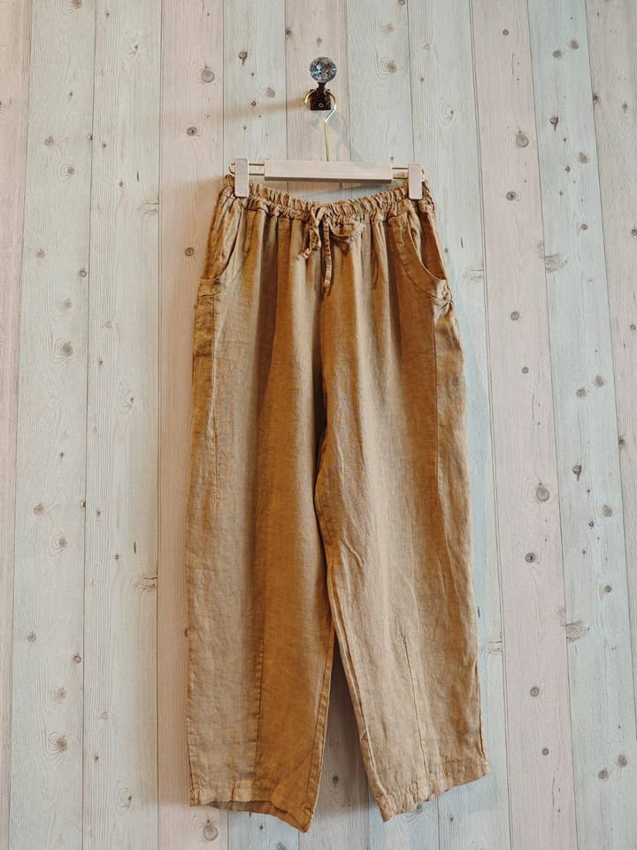 Linen & More - Vendita all'ingrosso Pantalone - Donna - Pantaloni base in lino 100% REF 65225