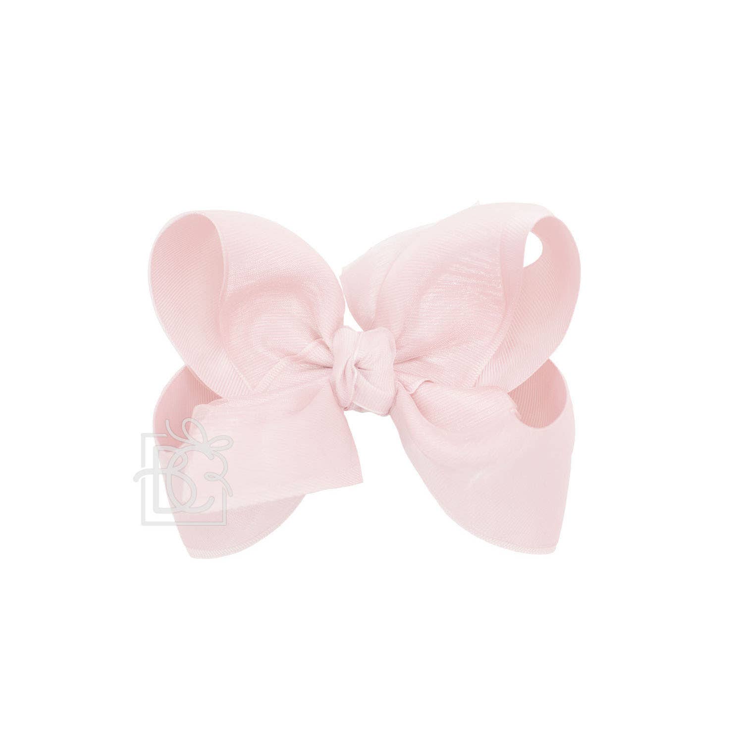 Beyond Creations, LLC – wholesale Hair bow – Kids – LAYERED ORGANZA/GROSGRAIN BOW ON CLIP41