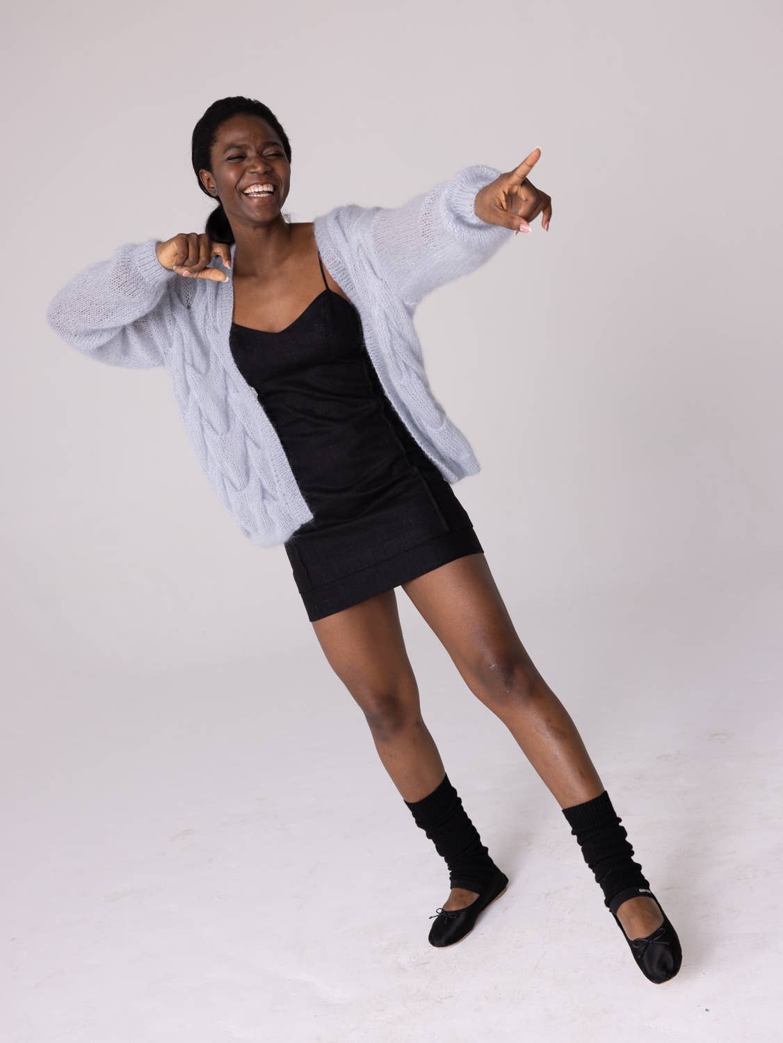 Twisted Erik: Mohair & Silk Cardigan in Dew / HANDMADE for wholesale on Faire5