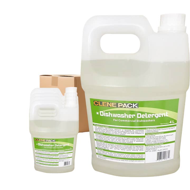 Clene Pack - Wholesale Dish Soap - Heavy-Duty Industrial Dishwasher Detergent & Rinse Aid