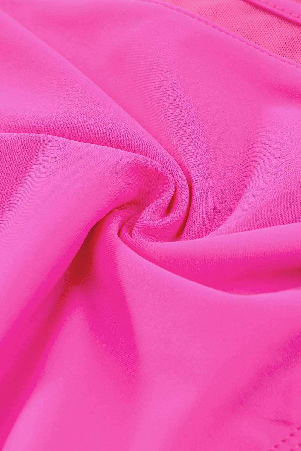 EG fashion - Wholesale Two Piece Swimsuit - Women's - Pink Scalloped Sleeveless High Waisted Two Piece Swimsuit42