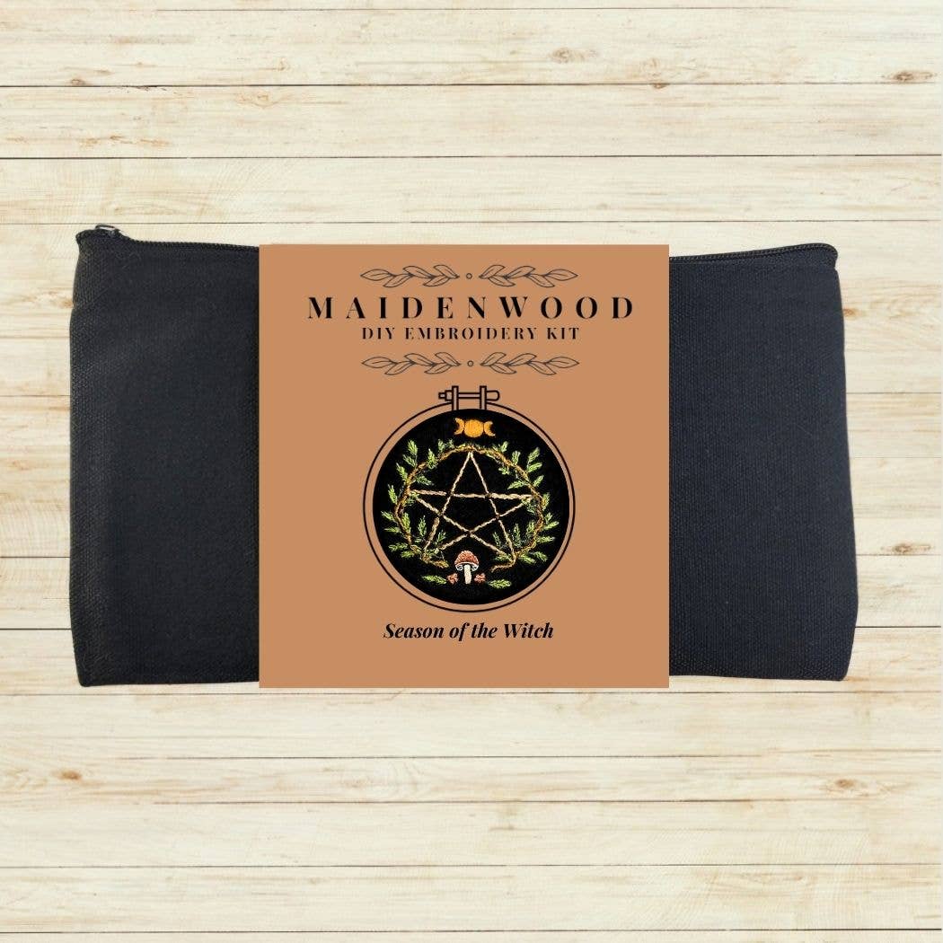 Maidenwood Embroidery Designs - Wholesale DIY Craft Kit - Season of the Witch Hand Embroidery Kit1