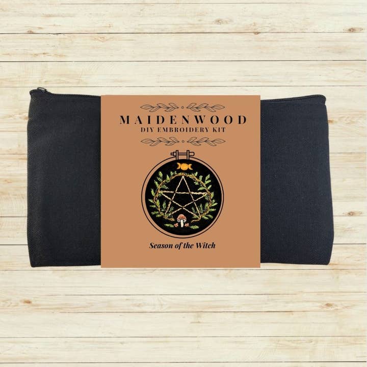Maidenwood Embroidery Designs - Wholesale DIY Craft Kit - Season of the Witch Hand Embroidery Kit1