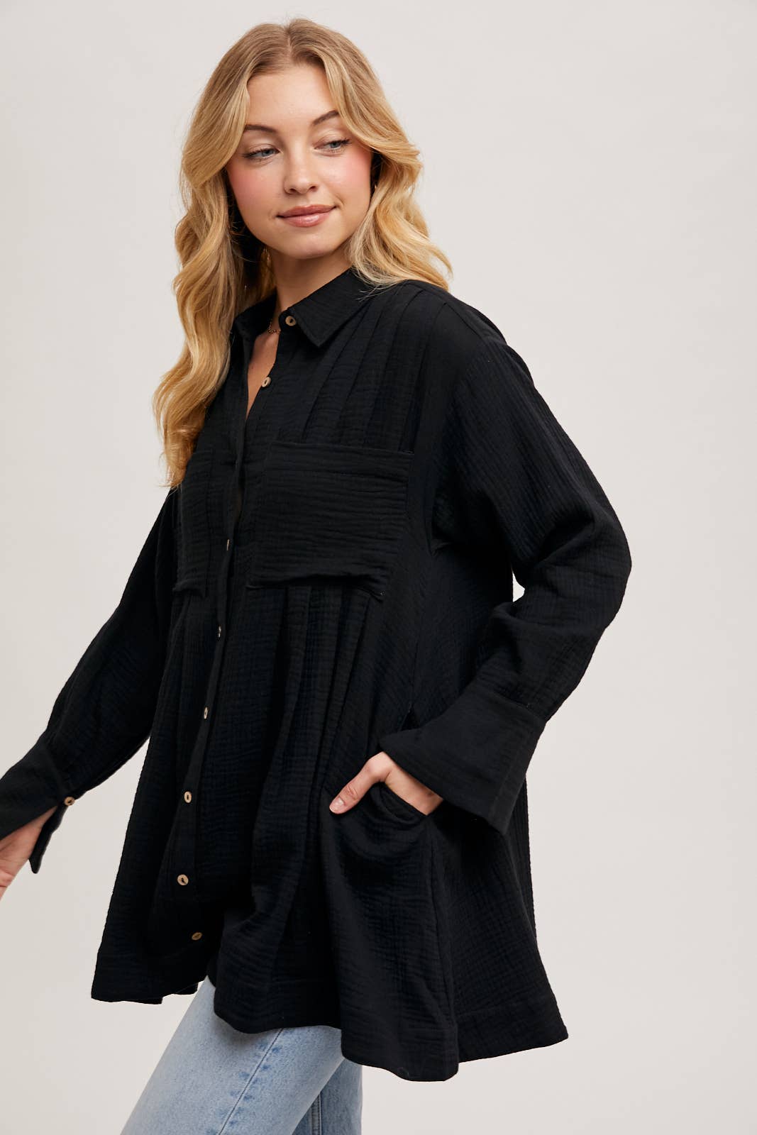 Bluivy - Wholesale Jurk - Dames - TUNIEKJURK MET KNOOPSLUITING30