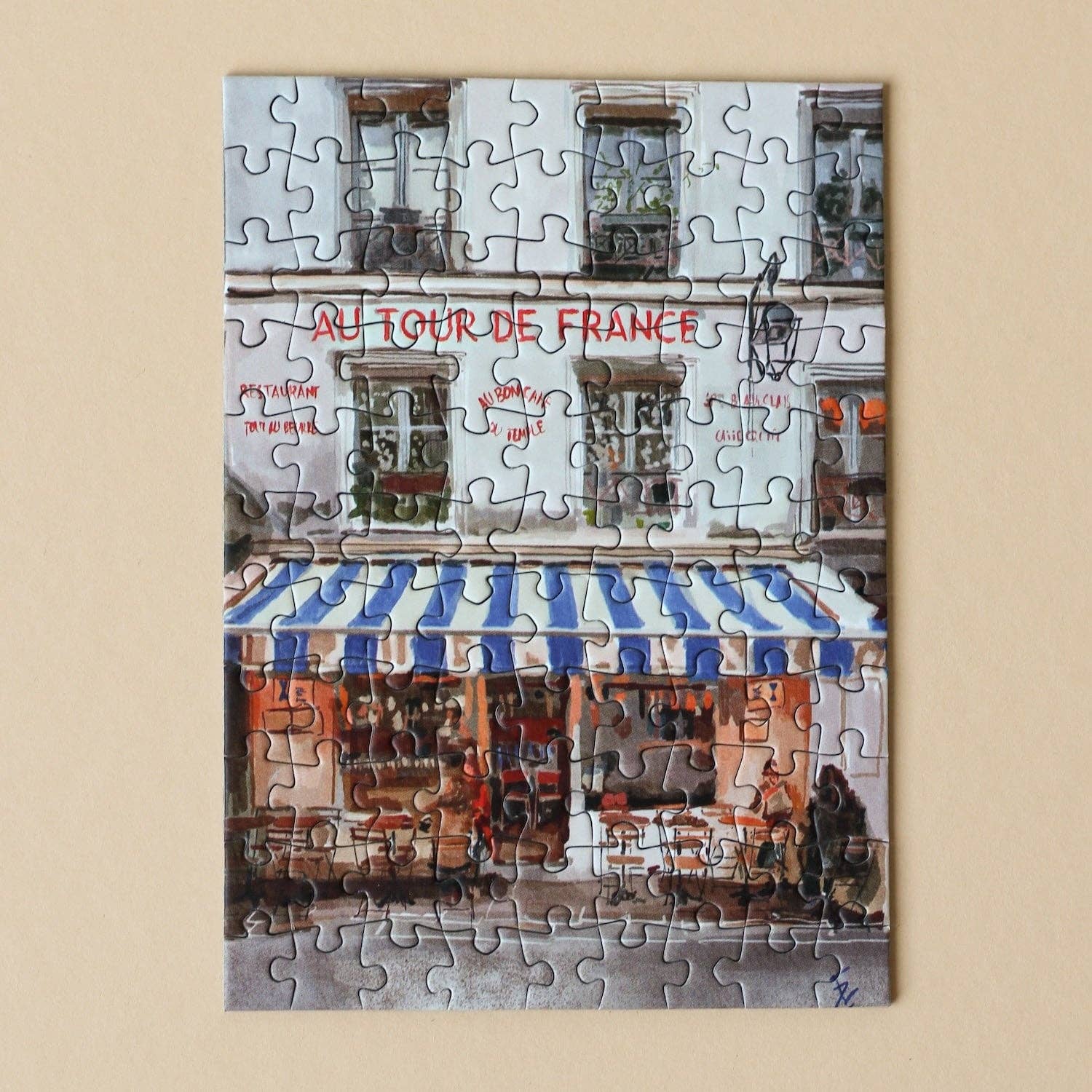 Piecely Puzzles – Engroshandel Puslespil - Voksen – 99 briks Fransk Bistro mini puslespil2