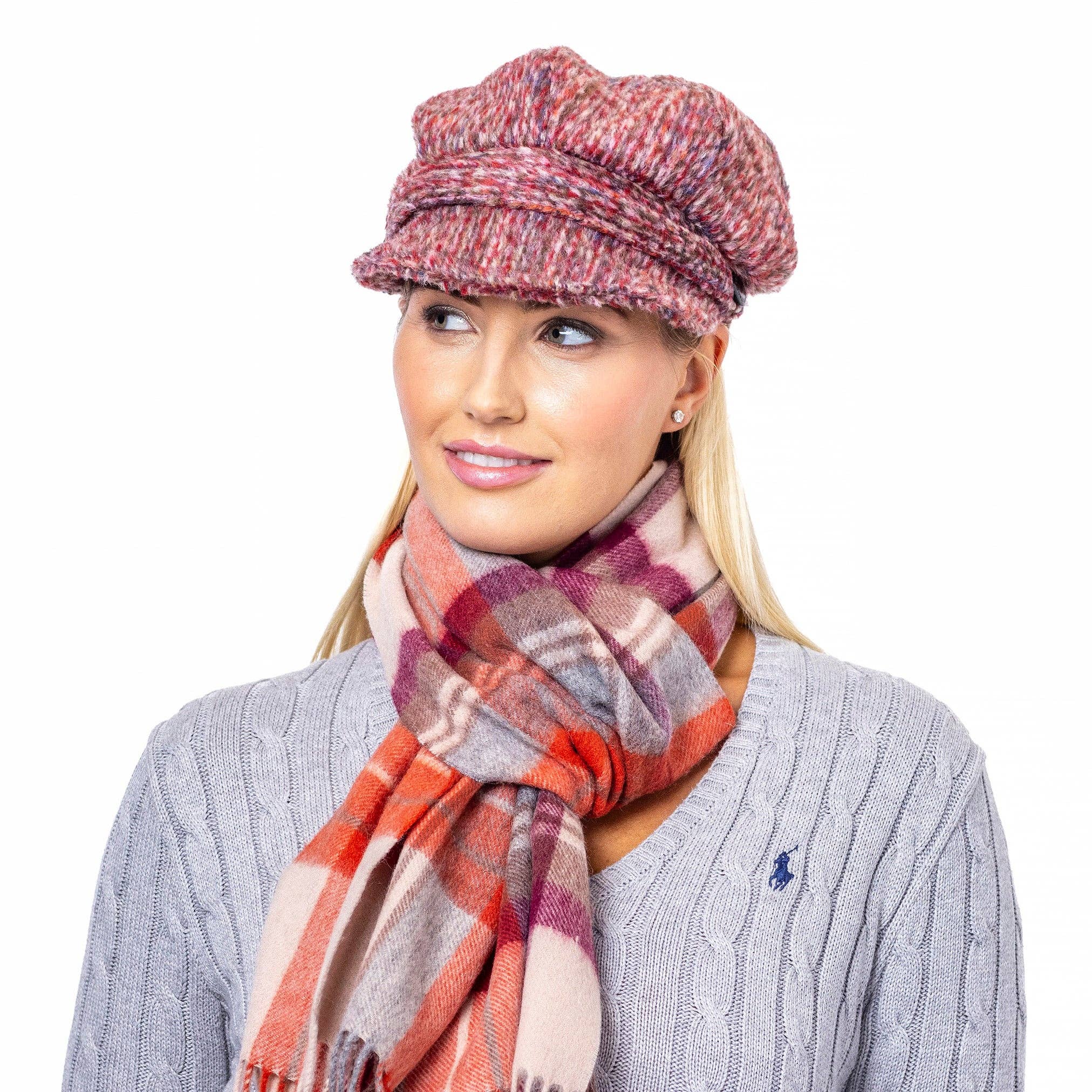 Heritage Traditions – Engroshandel Newsboy/schoolboy hat - Unisex – Brushed tweed newsboy kasket7