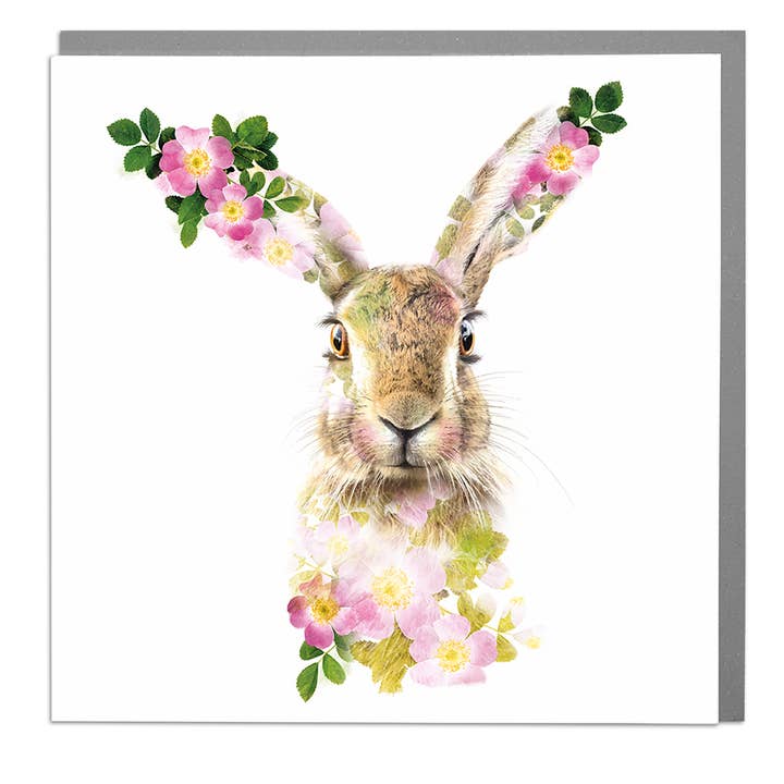 Hare Card for wholesale by Lola Design Ltd