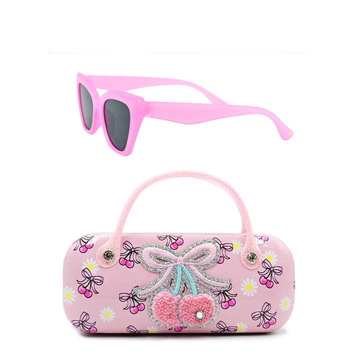 Étui Cerise Arc et Lunettes de Soleil pour la vente par OMG Accessories