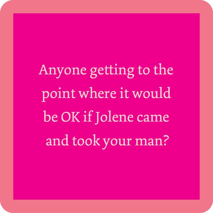 Drinks on Me - Wholesale Coasters - COASTER Jolene | Funny Party Gift | Home Bar Decor