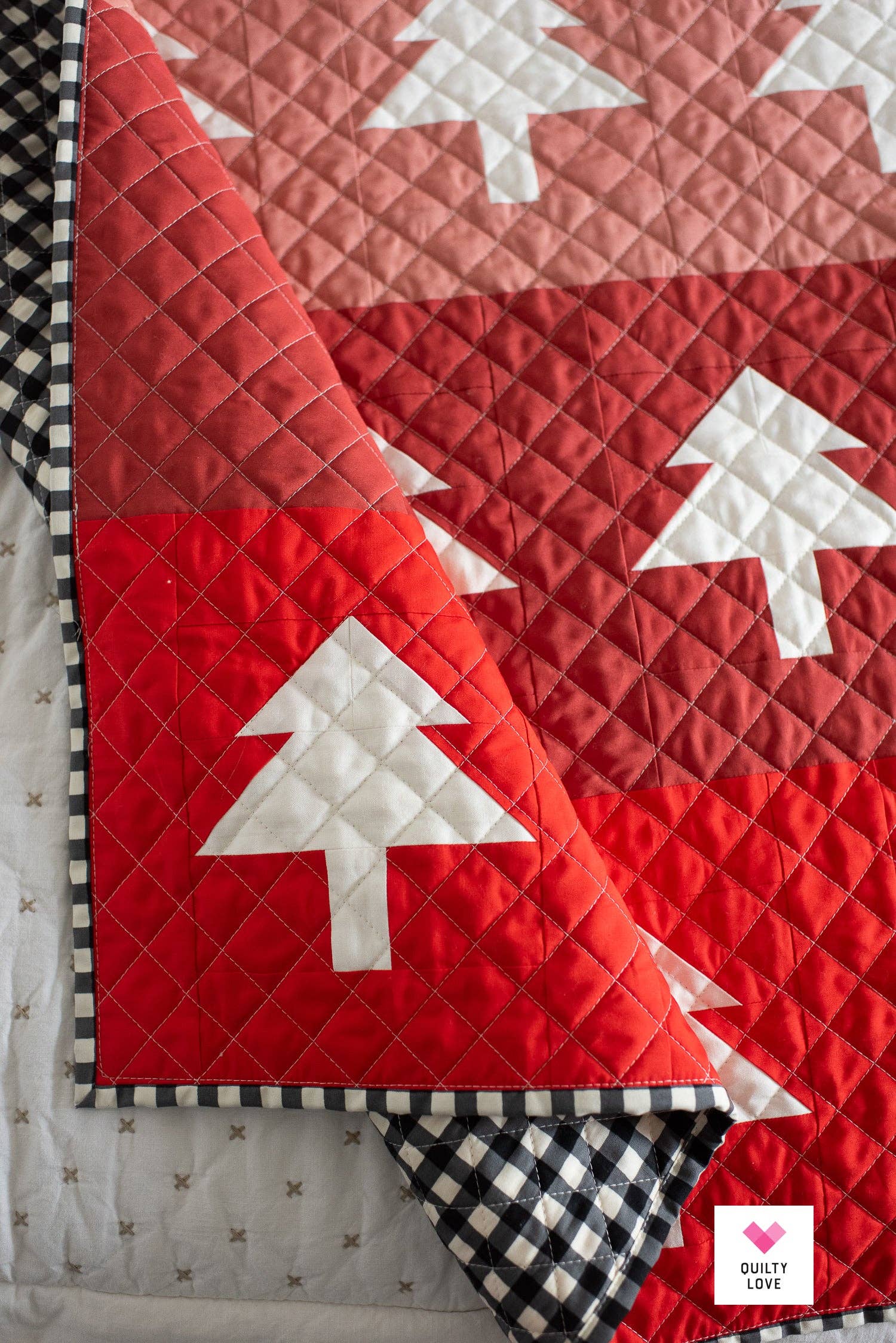 Quilty Love - Wholesale Craft Sewing Kit - Tree Rows PAPER Quilt Pattern3