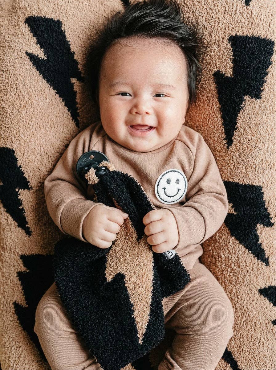 Lucky Panda Kids - Venta al por mayor Mantita de seguridad - Bebés - Peluche Lightning Bolt Lovey | Moca1