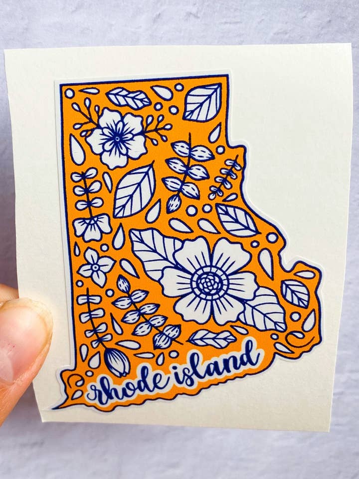 Rhode Island Sticker | States Stickers | Hydroflask Sticker for wholesale by Michaela K Creations