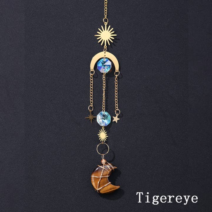 Crystolver (We Cover All Import Fees) - Wholesale Suncatcher - Crystal Moon Pendant Sun Catchers Decor9