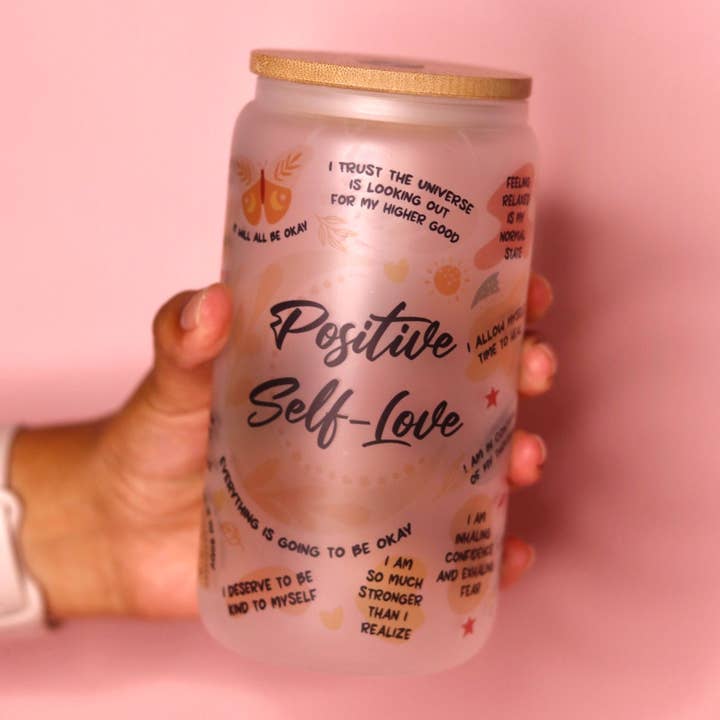 Positive Affirmations Cup for wholesale by BossUp Cosmetics