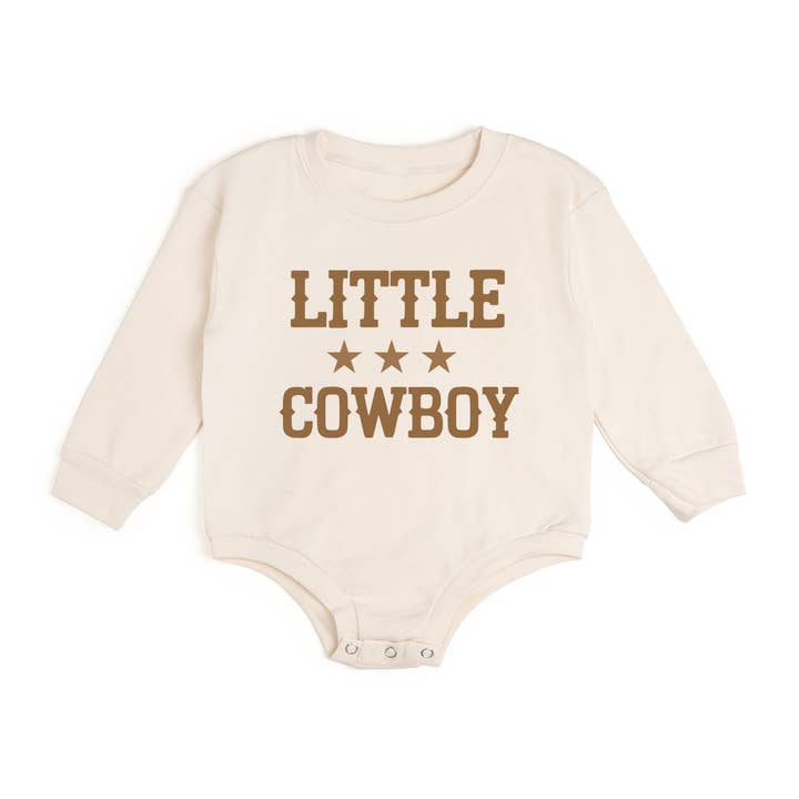 Little Cowboy Long Sleeve Romper - Baby Clothes - Western for wholesale by Sweet Wink