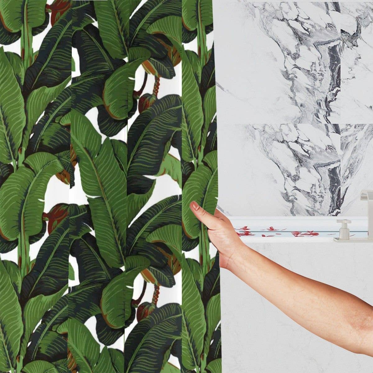 Wallpapers4Beginners – wholesale Shower curtain – Tenda da doccia con banane8