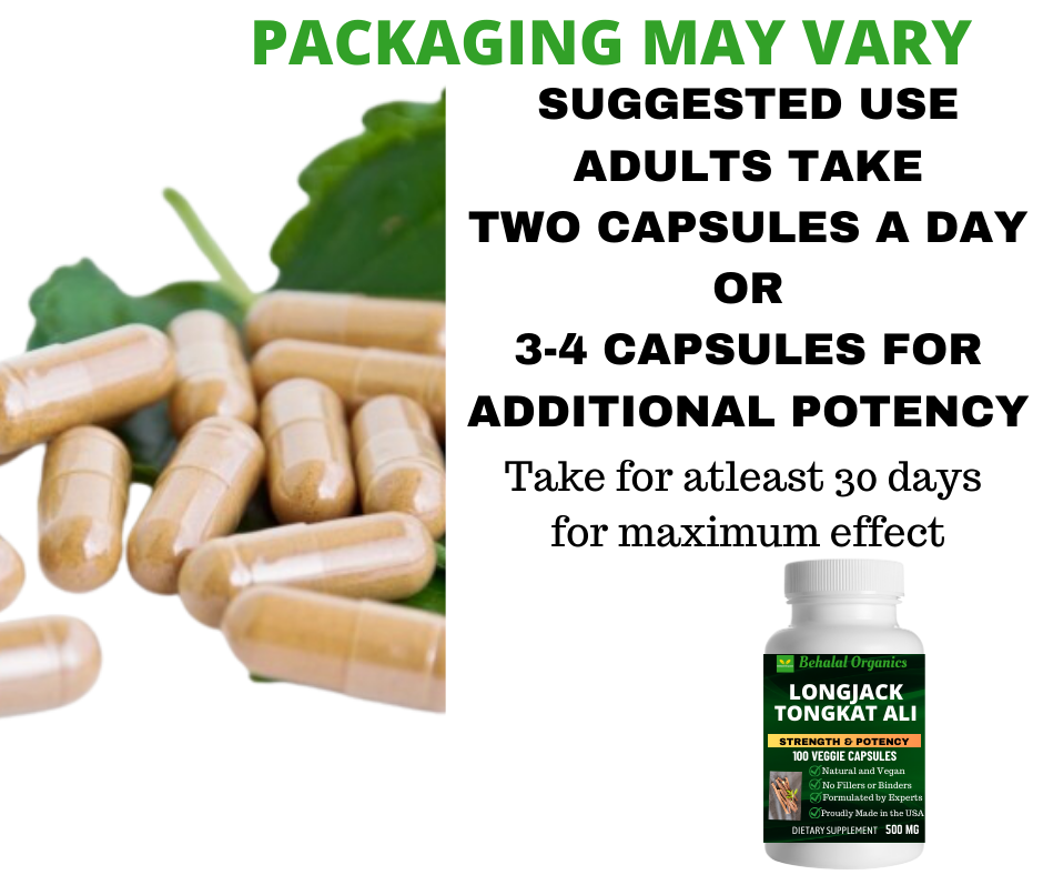 Behalal Organics - Wholesale Oral Supplement/Vitamin - Longjack Tongkat Ali Capsule For Enhanced Strength and High8