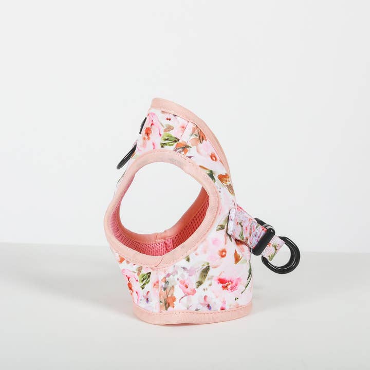 Cavology – Arnês – Cão por atacado – Arnês para cães Step In Vest - florais rosa5