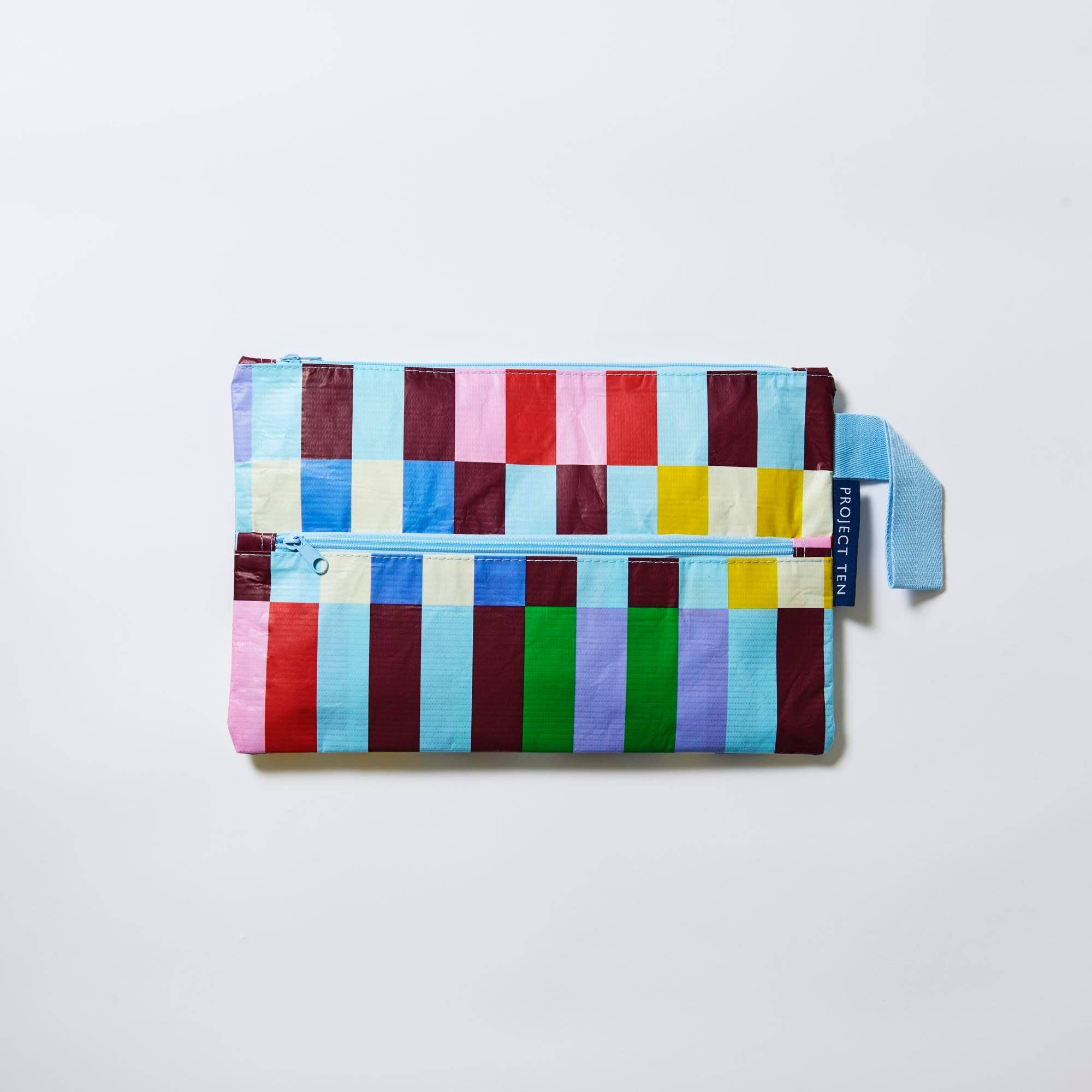 Project Ten Pty Ltd - Wholesale Pencil case/pouch - Pencil Case – Multi Stripe0