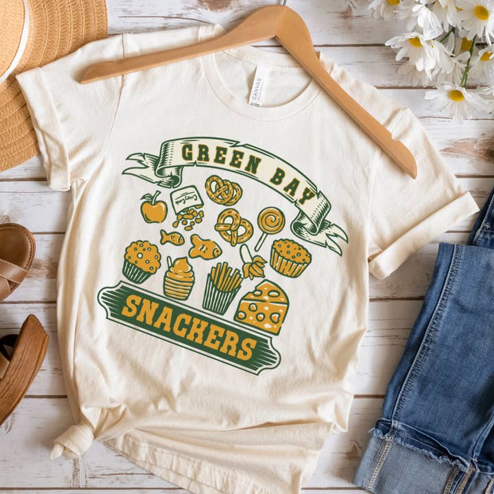 Camiseta para mujer GREEN BAY SNACKERS para venta al por mayor de Little Groupies