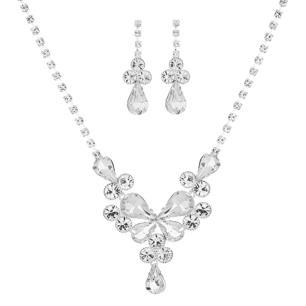 Oblige by G - Wholesale Jewelry Set - Crystal Rhinestone Necklace Set 18834 18835 18836 188372