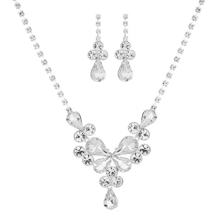 Oblige by G - Wholesale Jewelry Set - Crystal Rhinestone Necklace Set 18834 18835 18836 188372