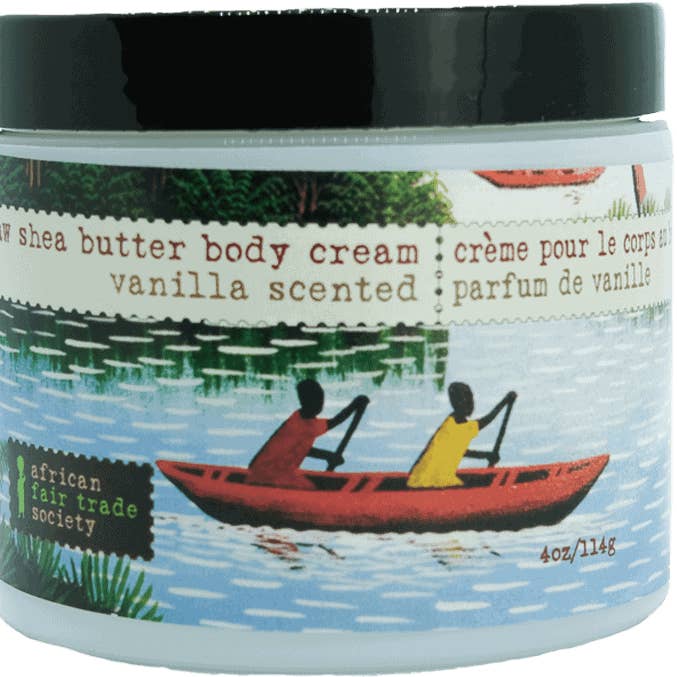 Vanilla Body Cream - 4oz / 113 grams / size -sk-1277 for wholesale by African Fair Trade Society