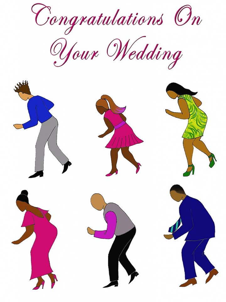 Wedding Electric Slide for wholesale by Lavenderpop Greeting Cards