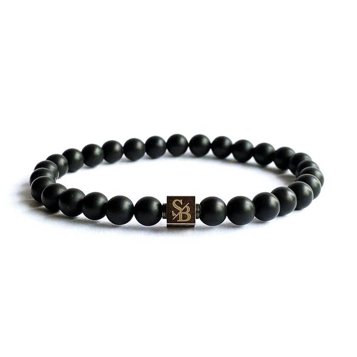 Mattierte Obsidian-Steine, 6 mm für den Großhandel von Stoney Bracelets