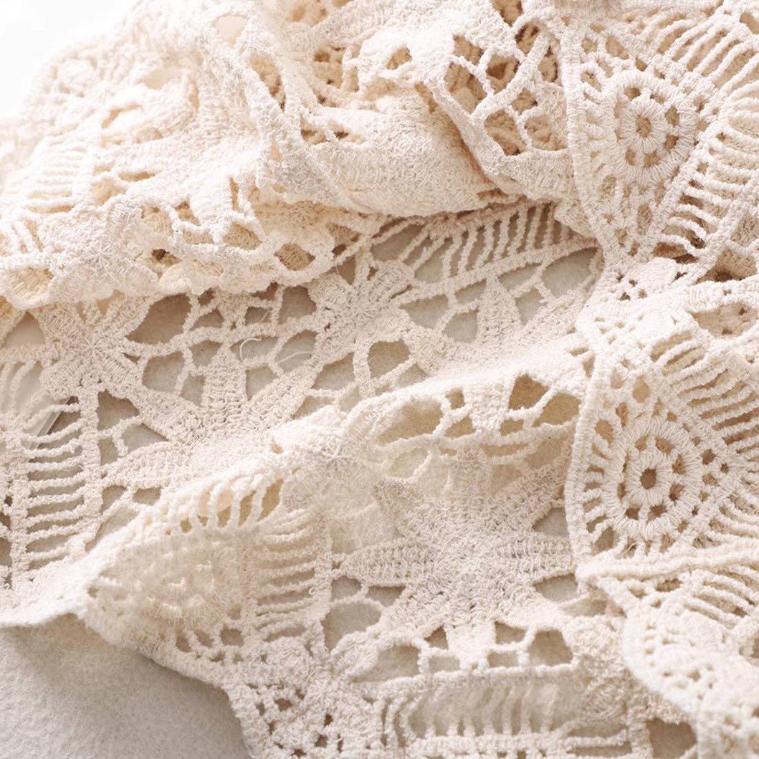 Funkyrel® Atzbranding Limited - Wholesale Cardigan - Women's - Crosa - Crochet Hollow-Out Short-Sleeve Cardigan9