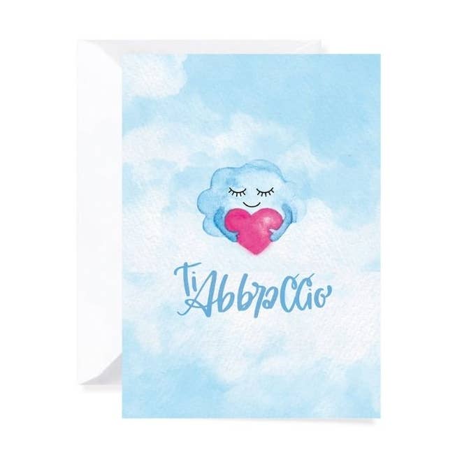 Carte de vœux - Je t'embrasse pour la vente par Very Wonder di Chiara Veri