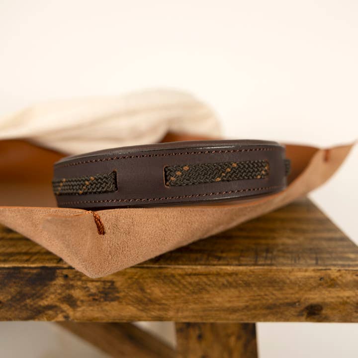 Dogs and Cats Oh My - Wholesale Pet Collar - Dog - Leather Buckle Collar with Paracord Insert1