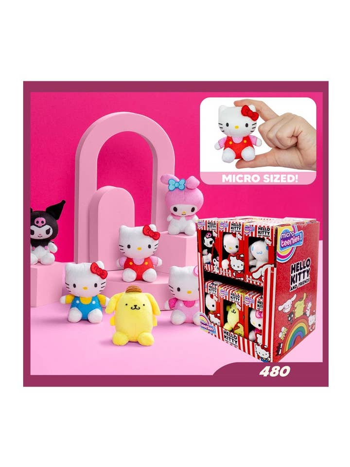 UPD 480 Hello Kitty & Friends Micro Teenies - 18 pcs for wholesale by PINEAPPLE Beauty