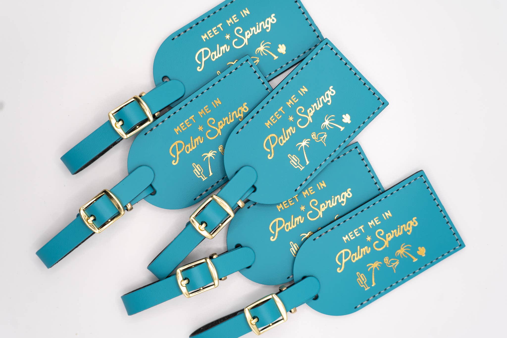 Letter + Leather – Großhandel Gepäckanhänger – Palm Springs Kofferanhänger als Hochzeitsgeschenk oder Reise-Souvenir5