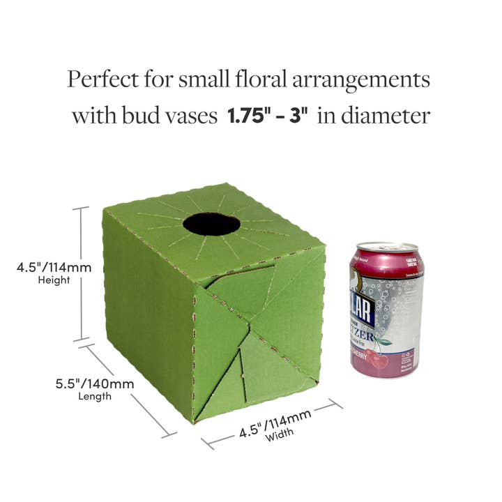 Jacobson - Wholesale Gift Box - 100PK - 5.5"L Pop Up Floral Delivery Box for Vase Transport