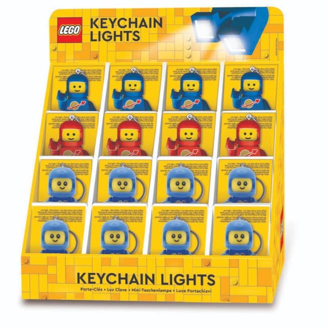 LEGO Spacemen & Space Baby LED Keychain 16ct Merchandiser for wholesale by Santoki LEGO Lights
