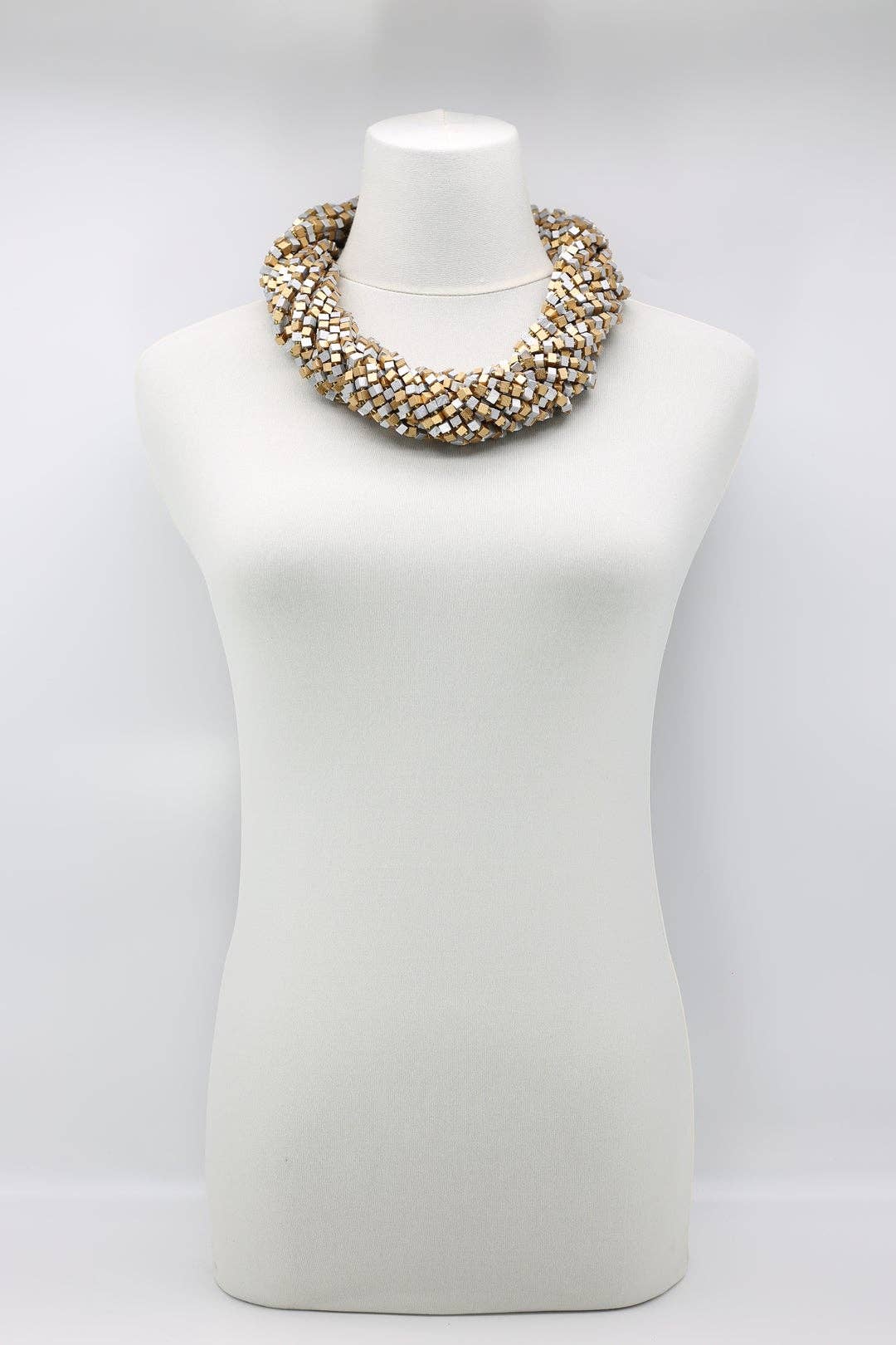 Jianhui London – Engroshandel Perlehalskæde – Den næste Pashmina halskæde Træperler - Mosaic Art53