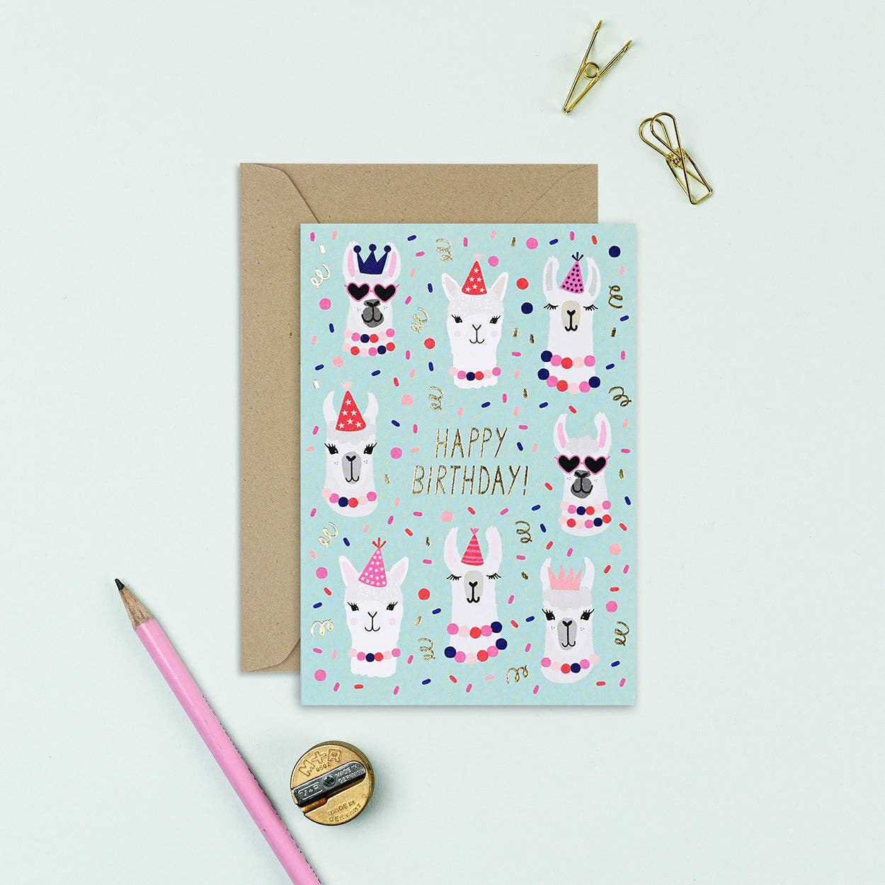 Mifkins - Wholesale Birthday Card - Party Llamas Birthday Card1