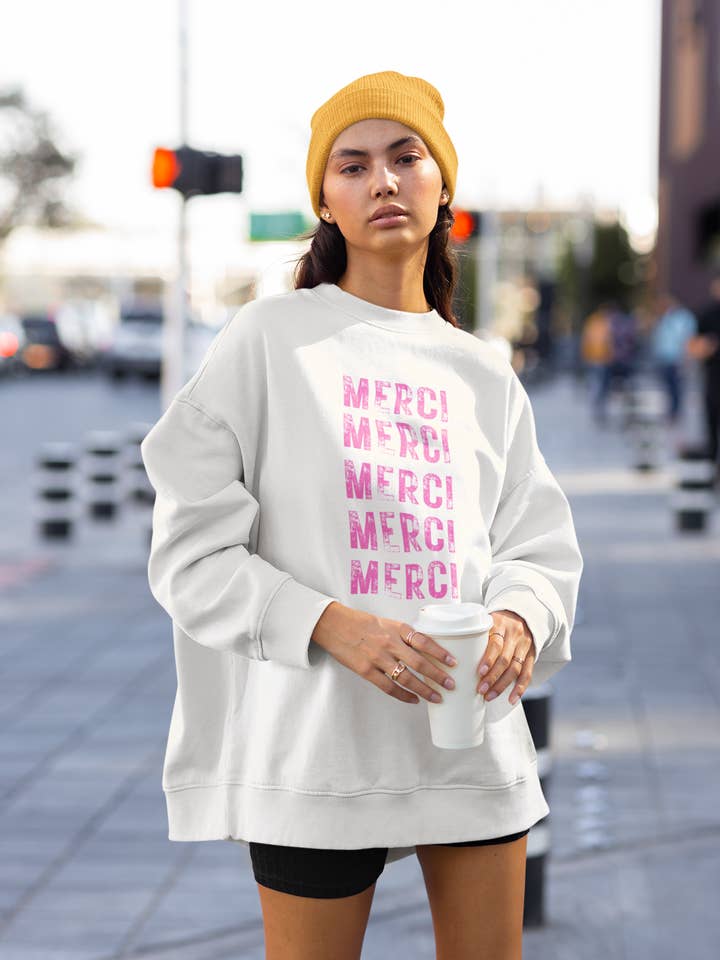 Sudadera Merci Merci Merci para venta al por mayor de Zona Junkie