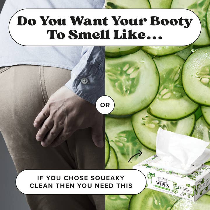 ~Pourri - Wholesale Face & Body Wipes - Cucumber Aloe Poo~Pourri Flushable Wipes 3-Pk (150 wipes)10