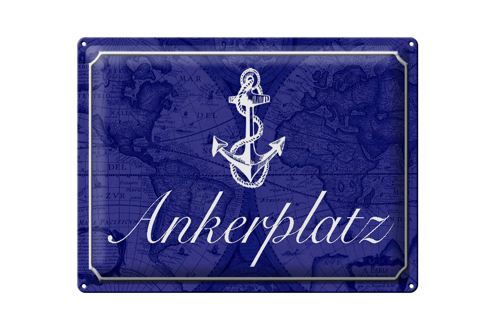 Femer – wholesale Skylt – Plåtskylt som säger 40x30cm ankarankare segelbåt0