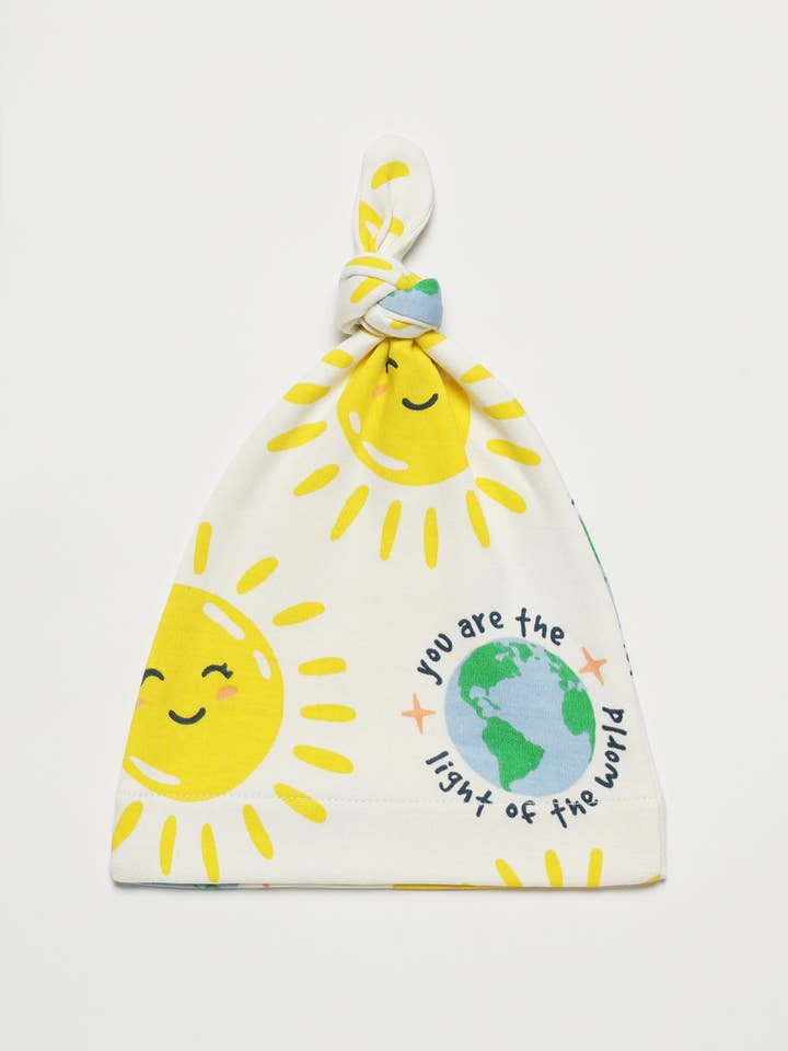 Light of the World Knotted Hat Cotton for wholesale by Holy Pals