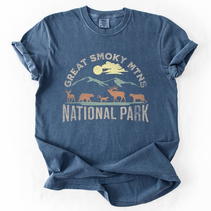 Great Smoky Mountains National Park Camping, Hiking T-Shirt for wholesale by Refinery Number One LLC