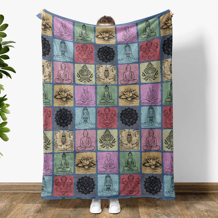 Vivtrek - Wholesale Throw Blanket - Meditation Yoga Blanket, Zen Throw Gift for Yoga Lovers6