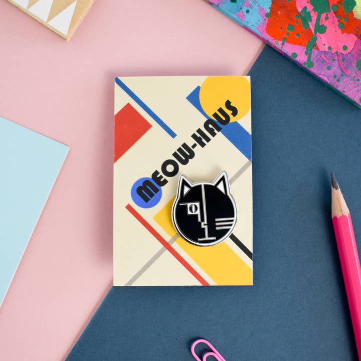 Niaski - Wholesale Lapel Pin/Button - Meowhaus Cat Artist Enamel Pin