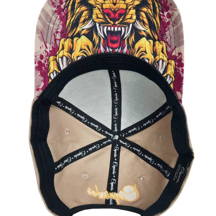 Capiche - Wholesale Baseball Cap - Men's - Lion Curved Baseball Cap - Beige9