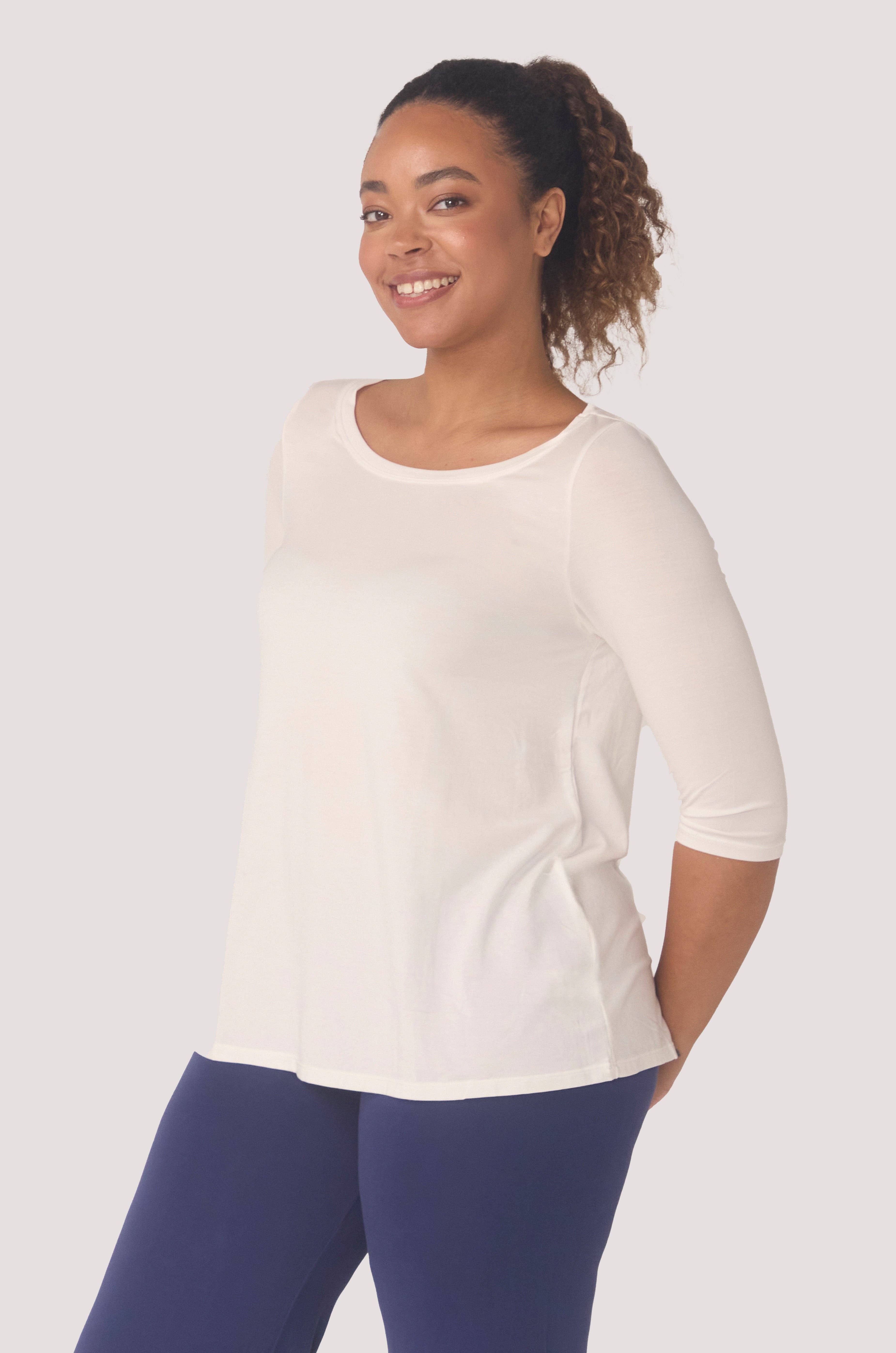 Bella Bodies Australia - Wholesale T-Shirt - Women's - BioLuxe™ Half Sleeve Swing T-Shirt5